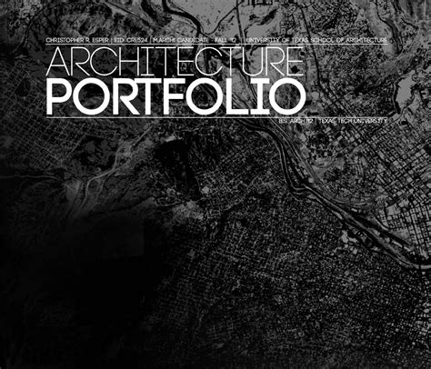 Architecture Portfolio Cover Page