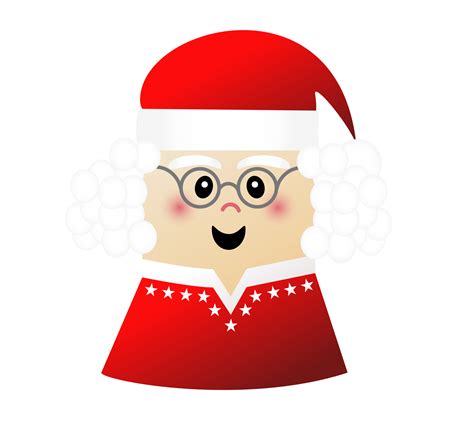 Cute Mrs Claus Cartoon Free Stock Photo - Public Domain Pictures