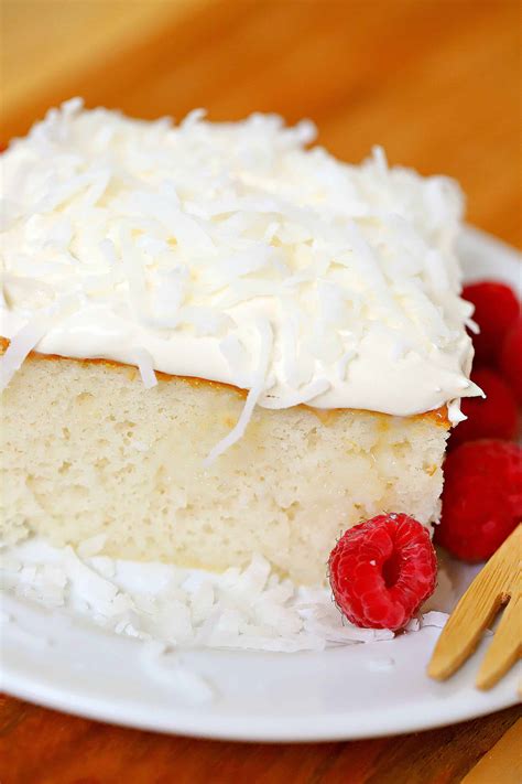 Easy Coconut Cream Cake Recipe - Yummy Healthy Easy