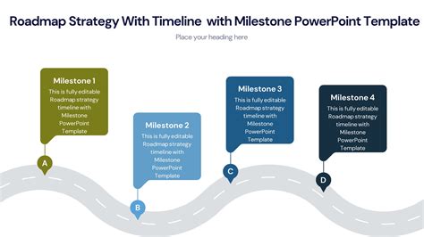 Timeline Roadmap With Milestones Powerpoint Template Powerpoint ...