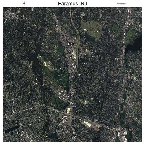 Aerial Photography Map of Paramus, NJ New Jersey