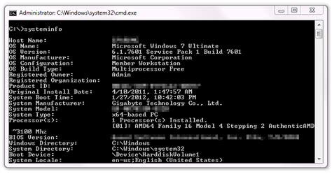 How to view system information in windows 7 [GUI and Command Prompt ...