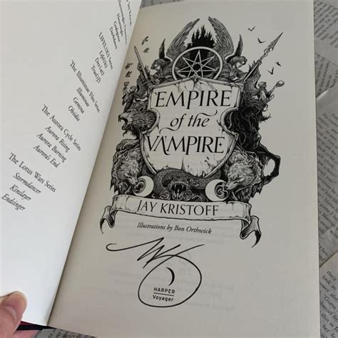 Signed Waterstones edition of Empire of the Vampire... - Depop