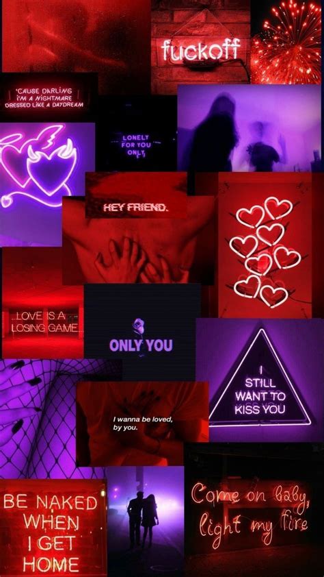 Purple red dark evil love wallpaper aesthetic | Фиолетовые обои, Черные ...