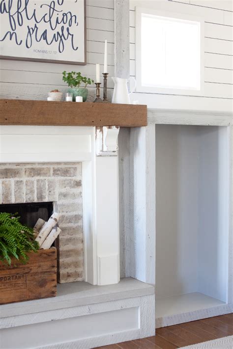 Reclaimed Wood Fireplace and Built-Ins (Stikwood) - The Lettered Cottage