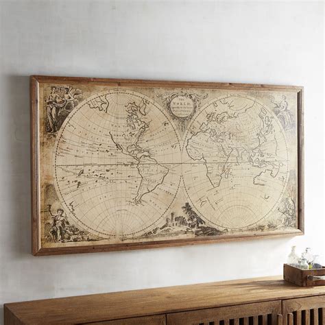 Vintage Wall Map | healthy2drinks