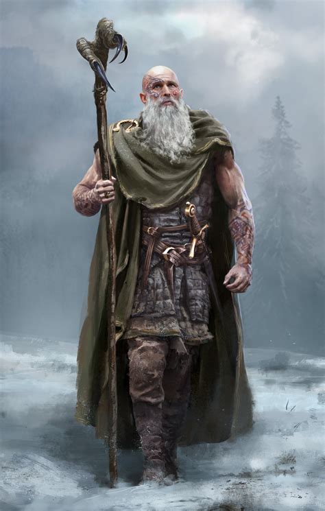 ArtStation - Druid, Tomasz Ryger | Character portraits, Viking ...