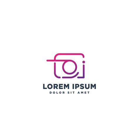 camera photography logo template vector illustration icon element ...