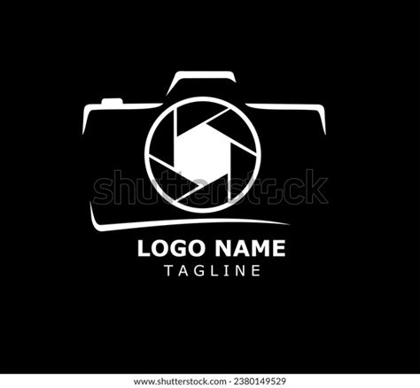 Photography Logo Design Vector Black White Stock Vector (Royalty Free ...