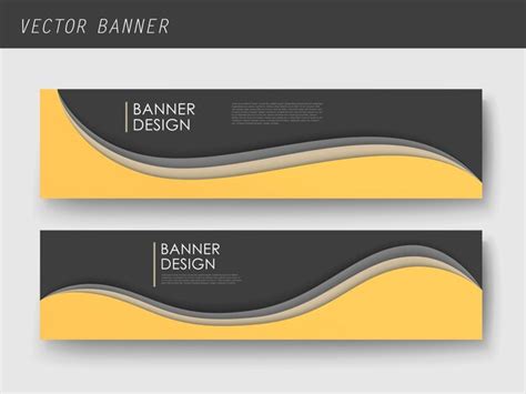 Premium Vector | Abstract wavy banner template design