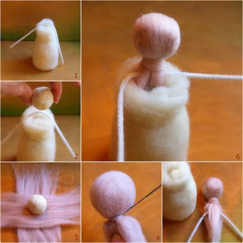 Daily Colours : DIY Tutorial - Needle felted Waldorf inspired Doll Base