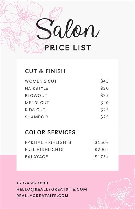 Top 105 + Hair salon price list australia - Putovanjeokosveta.com