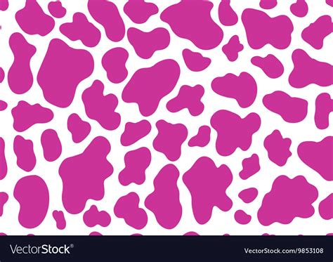 Pink Cow Pattern Royalty Free Vector Image Vectorstock