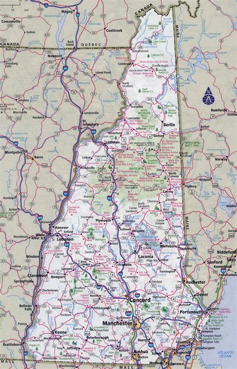 NH State Parks Map