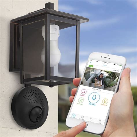 Light Socket Powered Wi-Fi Security Camera | Wireless home security ...