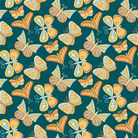 Butterflies collection seamless pattern vector illustration 27783671 ...