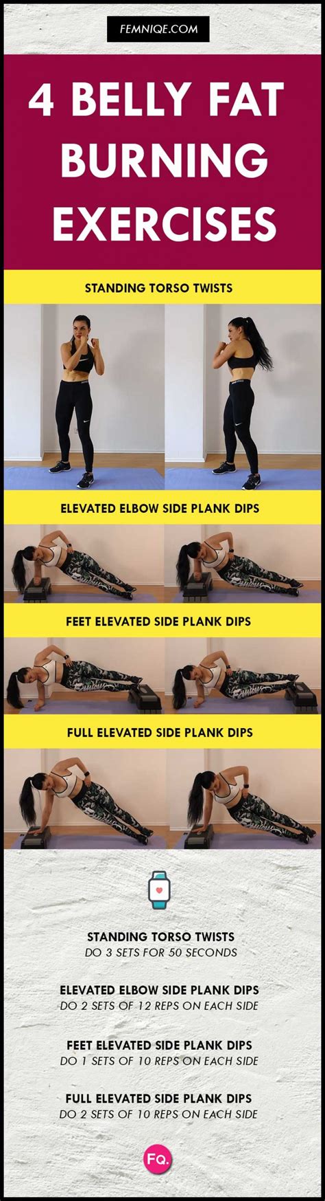 4 Fiery Belly Fat Burning Exercises (Do At-Home) - Femniqe