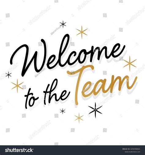 Welcome Team On White Background Stock Vector (Royalty Free) 2259780921 ...