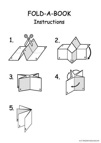 Folding Book Template Printable Lapbook Templates, Book Folding ...