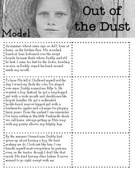 Out of the Dust Summary Packet for Whole Book! by iMrsHughes | TpT