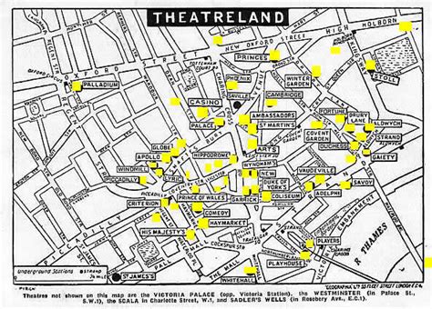 Theatre District London Map - South Carolina Map