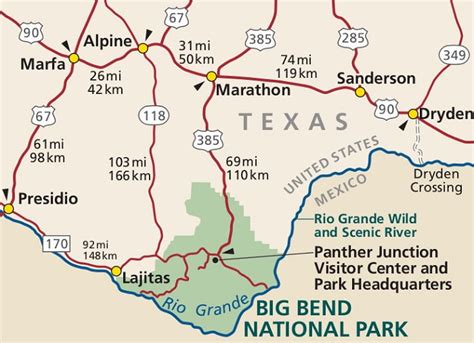 Big Bend National Park Map Guide