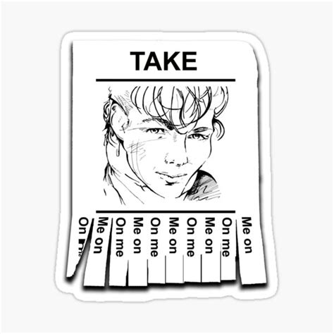 "Take On Meme" Sticker for Sale by Glennascaul | Redbubble