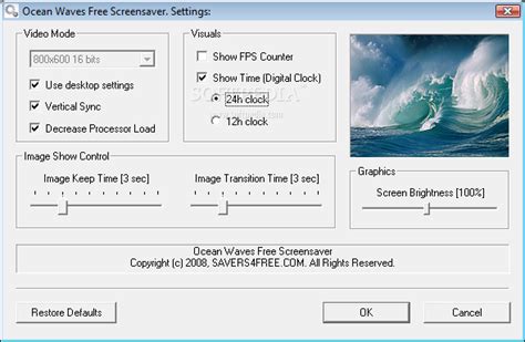 Ocean Waves Free Screensaver 1.0 - Download, Screenshots