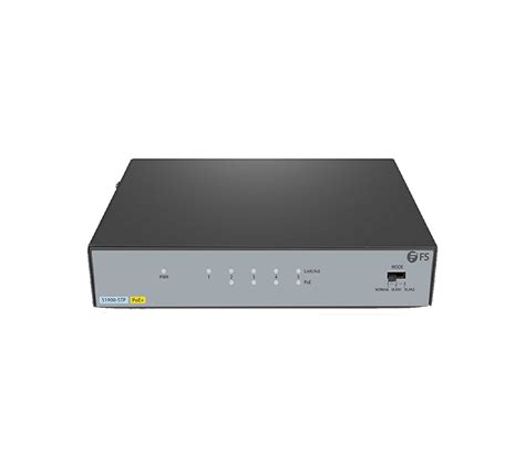 5-Port 1G Ethernet L2 Unmanaged PoE+ Network Switch by FS