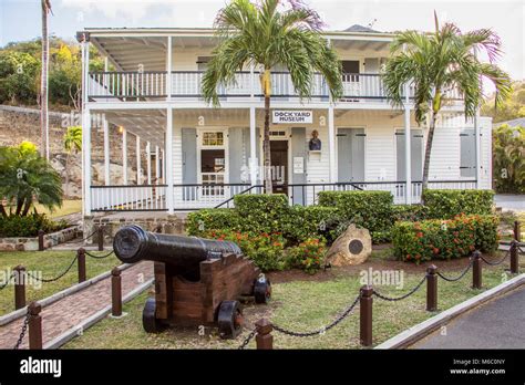 Admiral's House, now Dockyard Museum, Nelson's Dockyard, Antigua Stock ...