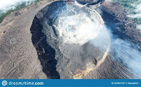 Aerial View of Mount Slamet or Gunung Slamet is an Active Stratovolcano ...