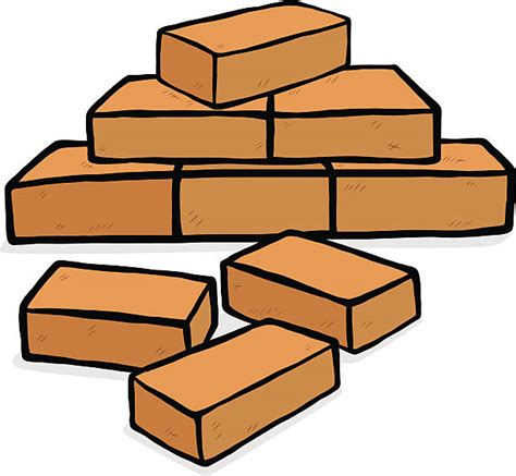 Stack Of Bricks Clip Art Vector Images And Illustrations Istock