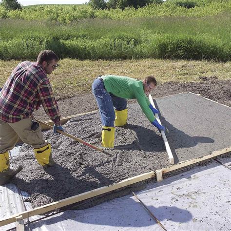 How to Pour a Concrete Slab Successfully — The Family Handyman