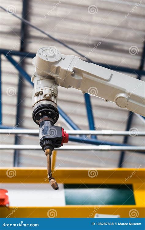 Robotic Arc Welding Machine Stock Photo - Image of ironwork, robot ...