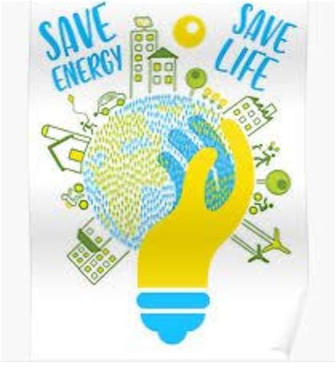 Poster On Save Energy With Slogan – Penggambar