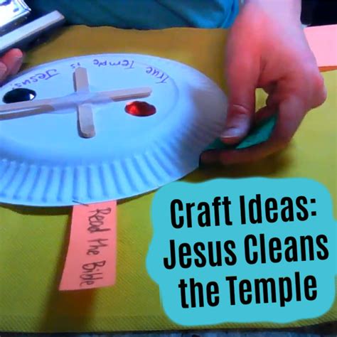 “Jesus Cleans the Temple” Bible Craft Ideas from John 2:13-22 ...