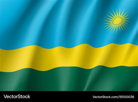 National flag of rwanda Royalty Free Vector Image