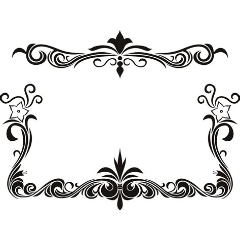 Black and White Pattern Borders: Adding Timeless Elegance to Your ...