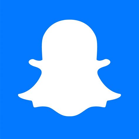 Free High-Quality Snapchat Logo Blue Background for Creative Design