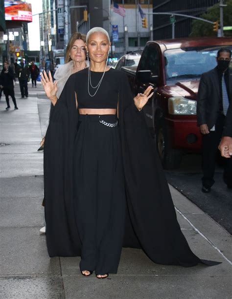 JADA PINKETT SMITH Arrives at Late Show with Stephen Colbert in New ...