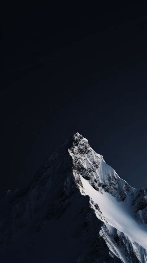 Snow mountain outdoors nature night. | Free Photo - rawpixel