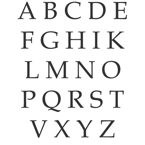 Printable Alphabet Capital Letters | 101 Activity