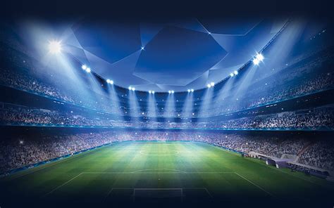 HD wallpaper: Champions League Stadium, football field, champions ...