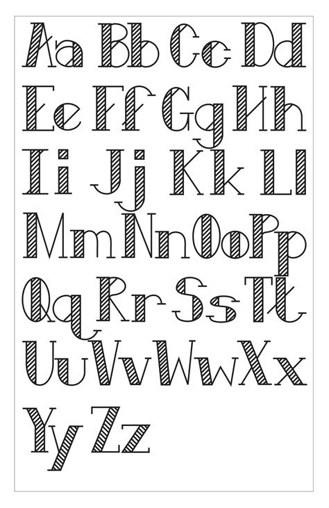 Printable Alphabet Hand Lettering Fonts