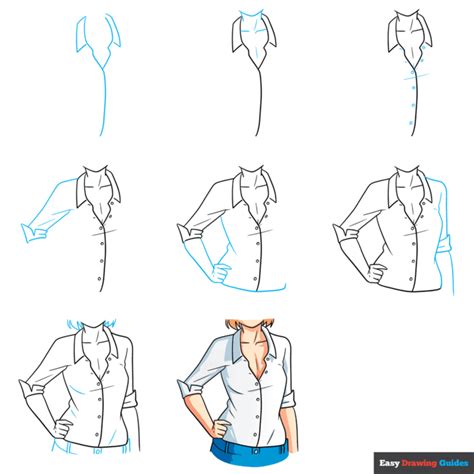 How to Draw an Anime Shirt - Easy Step by Step Tutorial