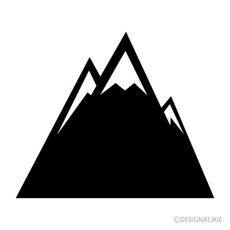 Mountain Clipart Black And White