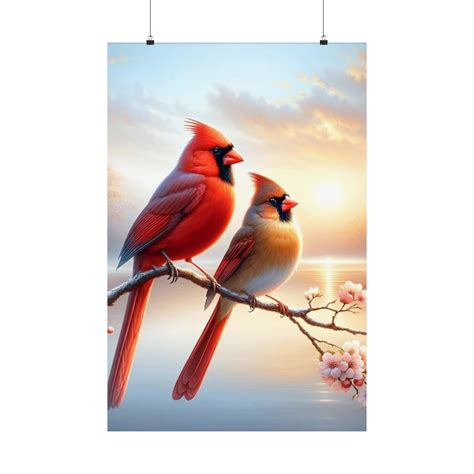 Cardinal Birds Male and Female - Etsy