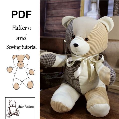 Simple Teddy Bear Pattern Online | dakora.com.co