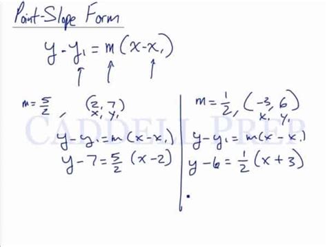 How To Write An Equation In Point Slope Form With Fractions - Tessshebaylo