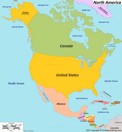 North America Map | Countries of North America | Maps of North America